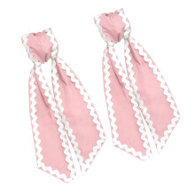 2 Stuks Eenvoudige Elegante Strik Lint Voor Voordeur Krans-Roze