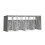 Garden Metal 4 Bin Storage Shed Garbage Can Storage, Grey 6