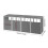 Garden Metal 4 Bin Storage Shed Garbage Can Storage, Grey 7