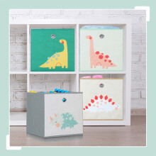 Set di 4 scatole portaoggetti per bambini - pieghevoli, motivi animali