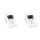 2X Tomada de Parede USB-C com GaN PD20W, USB-C e USB-A, e USB-C Retrátil para Cabos de Interface para , Resistente A Adulteração, 15A 125V 1