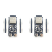 2X Płytka Rozwojowa ESP32 C5, Moduł WiFi O Podwójnej Częstotliwości 2,4 GHz i 5 GHz, Pamięć Flash 4 MB, WIFI6 CH343, 32 Piny, Typ C