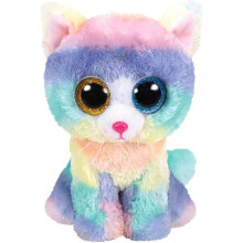 TY Beanie Boos Collection Heather the Cat 15cm Soft Plush Toy