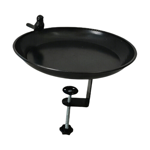 Large Capacity Detachable Bird Bath Durability Metal Birdbath