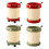 Colorful Print Waste Bin Modern Perfect for-Red Has wheels 2