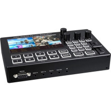 1080P 4-Kanal -Kompatibler Live-Video-Switcher mit 5-Zoll-Bildschirm, Mikrofon--in-Audio-Mixing (US)