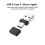 USB Type C 2 in 1 Mouse Jiggler Undetectable Mouse Shaker Automatic Mouse Mover for Computer Laptop Awakening Black 1