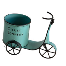 Support de seau en fer rétro, Pot de fleur rond en métal