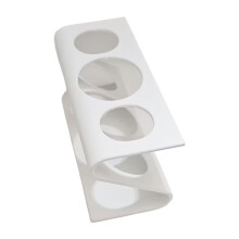 3D-geprinte badkamerorganizer met drievoudige sleuven houder-Wit