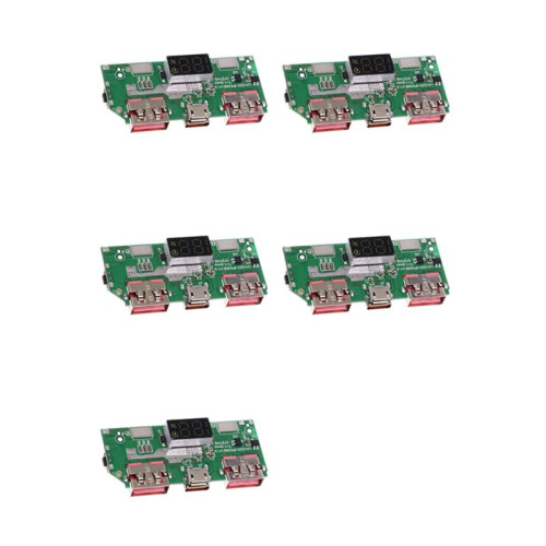 5X 5V 3A Lithium Battery Digital Display Fast Charging Module IP5356 TYPE-C Micro-USB QC3.0 2.0 PD3.0 PD2.0/AFC/FCP