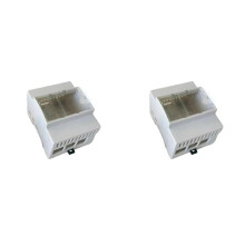 2X for Raspberry Pi 5 Case DIN Rail Shell ABS Large Inner Space Clear Top Windows Electric Box for RPi 5 Pi 5
