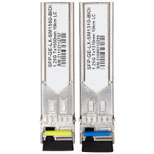 1 Pair 1.25G SFP Transceiver Single-Mode Single-Fiber SFP Module with LC Connector 10 for H3C and Ruijie