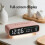 Stylish Digital Alarm Clock with Week Month Display-Sky Blue 3