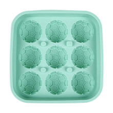 Silicone Ice Tray With Football Pattern Soccer Ball-Green 9
