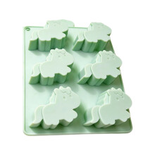 Animal Horse Ice Maker 6 Cavities Silicone Molds-Light Green