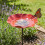 Sculpture de fleurs en fer résistante aux intempéries,-Rouge 6