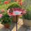 Sculpture de fleurs en fer résistante aux intempéries,-Rouge 7