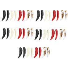 Breloque croc vibrante en acrylique, 40 pièces, idéale pour les