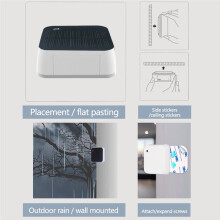 Tuya Wifi Solar Light Sensor Outdoor Brightness Detector with Real  for Monitoring and Managing Brightness Levels
