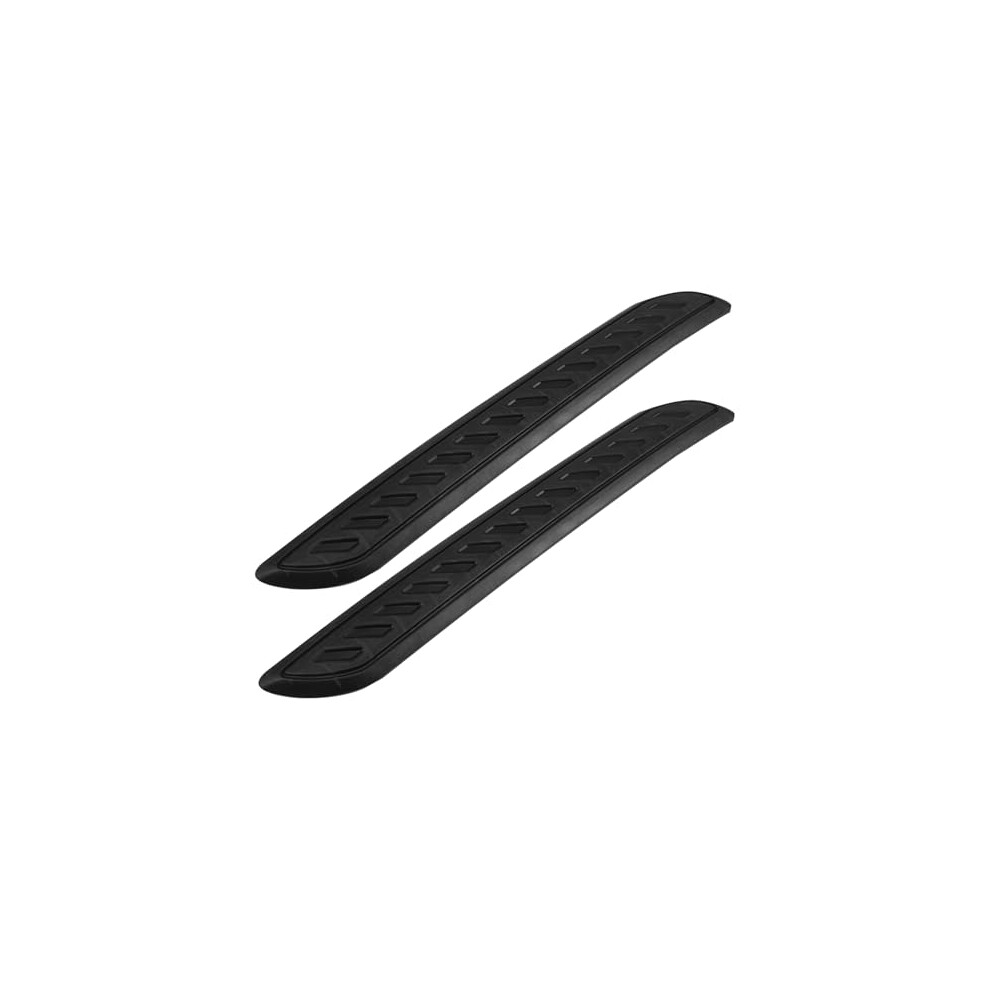 2Pcs Car Bumper Protector Rubber Strips Universal Anti Scratch Guard With Easy Self Adhesive Install Black 9330225827337