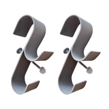 Convenient Wall Mounted Hook Pool Pipe Holder For Swimwear-Gray