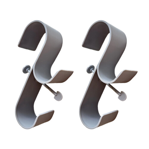 Convenient Wall Mounted Hook Pool Pipe Holder For Swimwear-Gray
