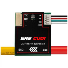 ERS-CU01 Amperemeter Echtzeit-Überwachung Von Betriebsstrom und -Spannung, Kompatibel mit ExpressLRS PWM-Empfängern