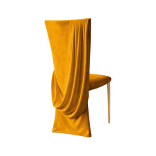 Sophisticated Chair Scarf Seat Cover For Nuptials-Orangeyellow
