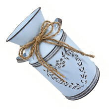 Shabby Chic Farmhouse Flower Vases Iron Milk Can Storage-T41