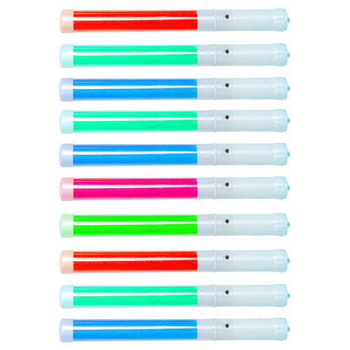Battery Powered Lightsticks Colorful Plastic Glowing Sticks