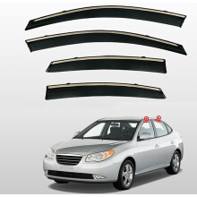 Window Visors Rain Guards for Hyundai Elantra Avante EV 20092016 HD, AllWeather Waterproof Protection