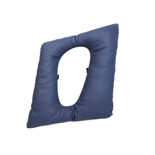 Hygienic Waterproof Commode Cushion With 4 Inch High-Blue
