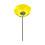 Permanent Iron Drinking post With Spacious Receptacle To-Yellow 1
