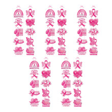Matching Paper Breast Cancers Remembrances Hangers For-5 pairs