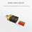 2X  Type-C Card Reader Mobile OTG Card Reader Hidden Card Slot Plug and  Flash Drive TF Card Reader 4