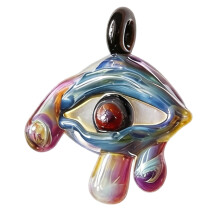 Gothic Demons Eyes Dangle Charm Evil-evil. eye. hurricane. blue