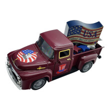4th of July Independence Day Truck Model Patriotic US Flag-Red