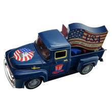 4Th of July Decorations Patriotic US Sign Truck Decors for-Blue