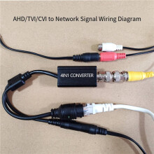 2X AHD to IPC Converter 720P/1080P AHD/TVI/CVI PAL/NTSC to IP Networking Wired Converter BNC to RJ45 Output Adapter
