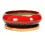 Elegant Shallow Ceramic Planter Bowl for Sleep-Red hole1 1