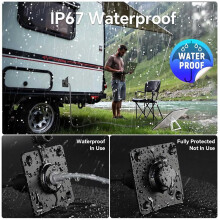 2X Waterproof Wall Socket Straight-Through for Starlink , 5.5 X 2.1 Female Power Connector Socket/Port for RVs