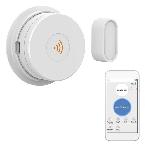 W100  WiFi Bridge Gateway and Door Sensor Set for WeHere  Lockboxes, APP Control for Home Office Security 1
