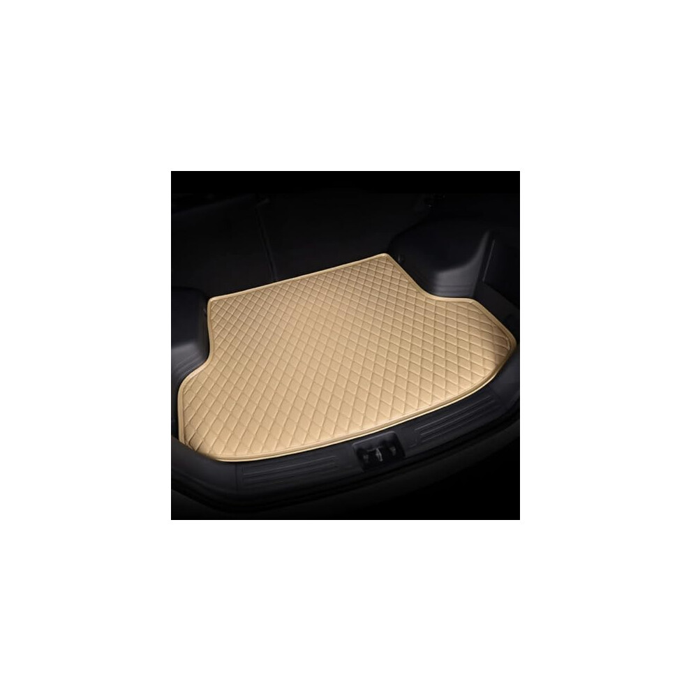 Trunk Mat For Toyota Highlander 20152018 5Seater Leather Cargo Liner With Antiscratch Protection Beige 9310869831679