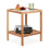 Walnut Coffee Table with Glass Top, Two Shelves 1