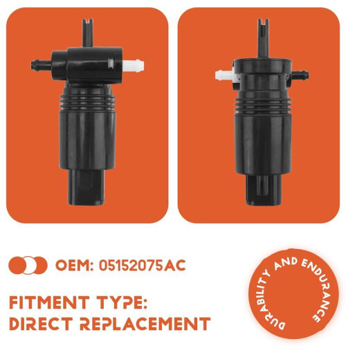 Car Windshield Washer Pump Assembly for  Compass Cherokee Commander   05179153AC 2