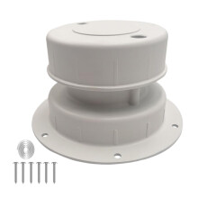 RV Roof Vent Cover Aluminum Replacement, AllWeather Protection Sewer Vent Cap for Camper and Motorhome