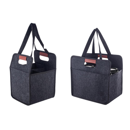 Sturdy Felt Bag With Removable Dividers For Secure Drink-6cups 1
