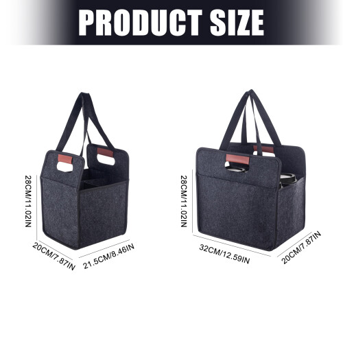 Convenient Felt Bag With Handle Beverage Organizers For-6cups 2
