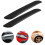 2pcs Car Bumper Protector Rubber Strips Black, Universal Anti Scratch Guard with Easy Self Adhesive Install 4