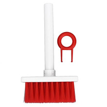5 in 1 Keyboard Cleaning Brush Set, Multifunctional Double Ended Tool for Laptop and Phone (White Red)